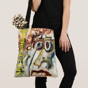 Bolsa Tote Abstrato Womens Face Art/Fashion