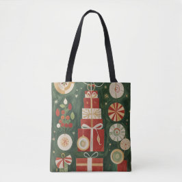 Bolsa Tote Abstrato Yuletide Tapeçaria