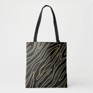 Bolsa Tote Abstrato zebra listrada. Ilustração de impressã