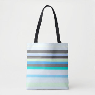 Bolsa Tote Abstratos azuis, verdes e cinzas