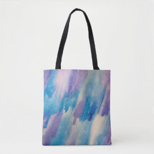 Bolsa Tote Absurdo de fundo abstrato azul, aqua, arte, arte