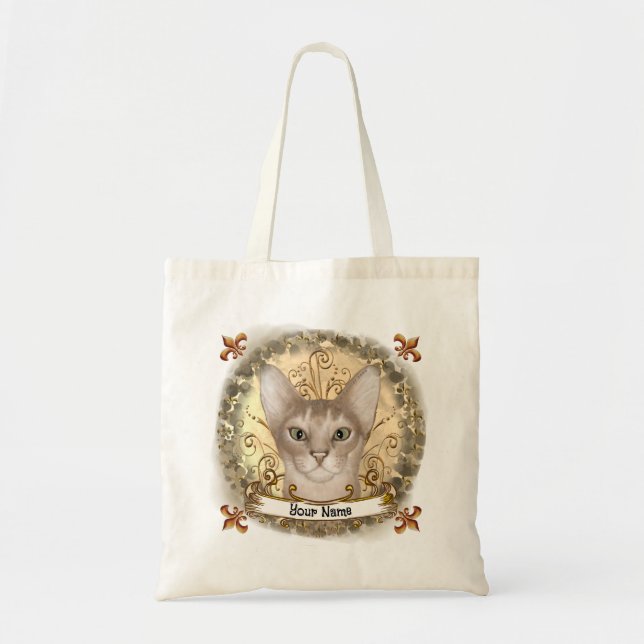 Bolsa Tote Abyssinian Fleur De Lis  (Frente)