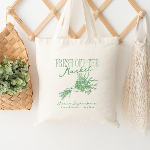 Bolsa Tote Acabado de Chegar ao Mercado Chá de Noiva Verde