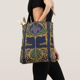Bolsa Tote Academia Blue Lily Dark