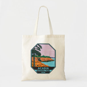Bolsa Tote Acadia National Park Maine Bar Harbor Vintage