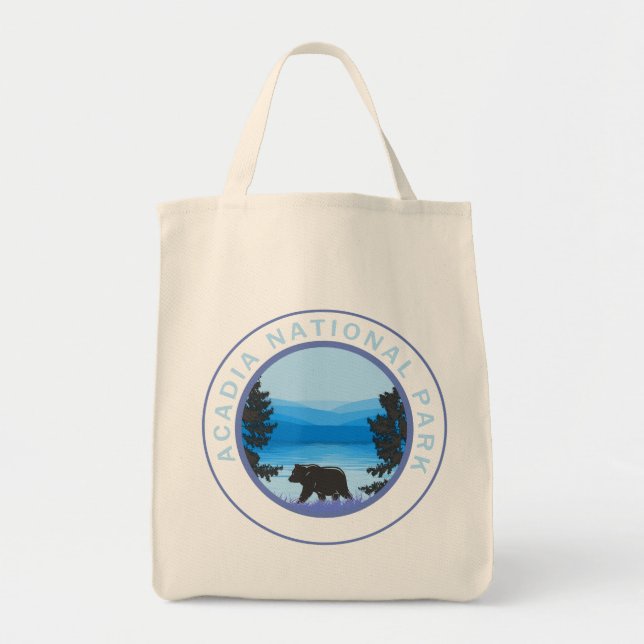 Bolsa Tote Acadia National Park Maine Bear (Frente)