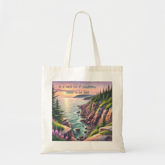 Bolsa Tote Acadia National Park & Quote (Frente)