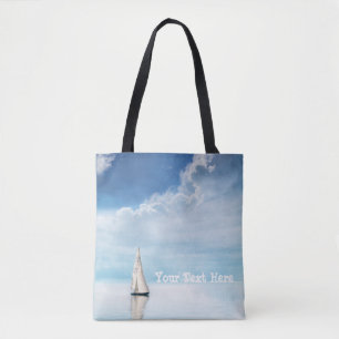 Bolsa Tote Acalme-se navegando com o céu Bluest
