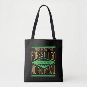 Bolsa Tote Acampamento - Na Floresta Eu Vou Divertido Acampam