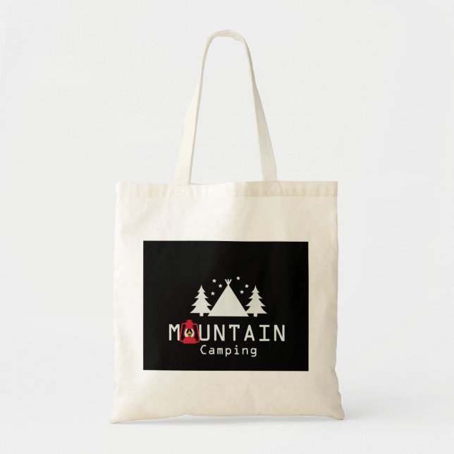 Bolsa Tote acampamento na montanha (Frente)