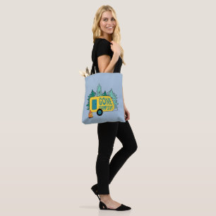 Bolsa Tote Acampamento no acampamento de verão Clipart Happy