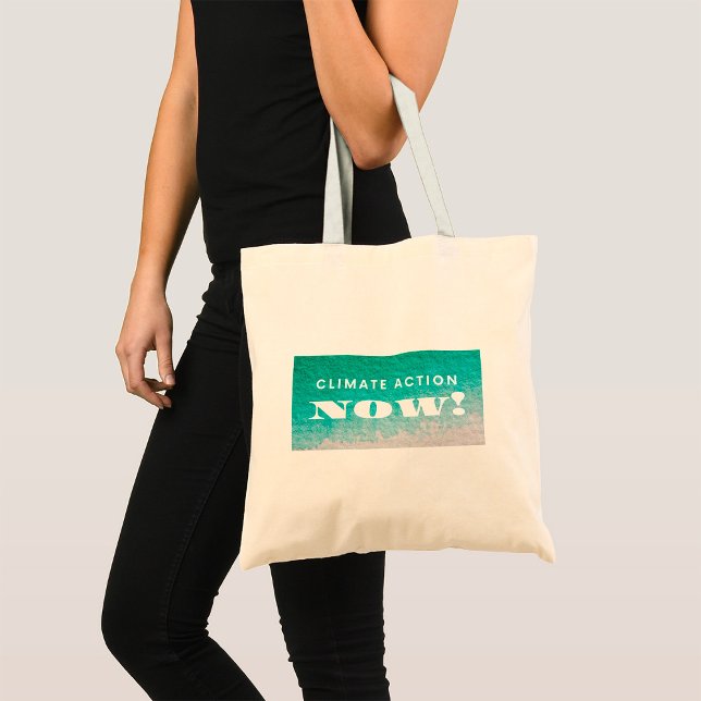 Bolsa Tote Ação Climática Agora Ativismo Ambiental (Criador carregado)