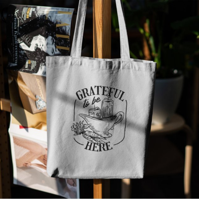 Bolsa Tote Ação de Graças Grateful (Criador carregado)