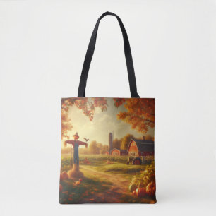 Bolsa Tote Ação de Graças/outono/Queda na fazenda