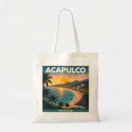 Bolsa Tote Acapulco Travel Poster Tote Bag