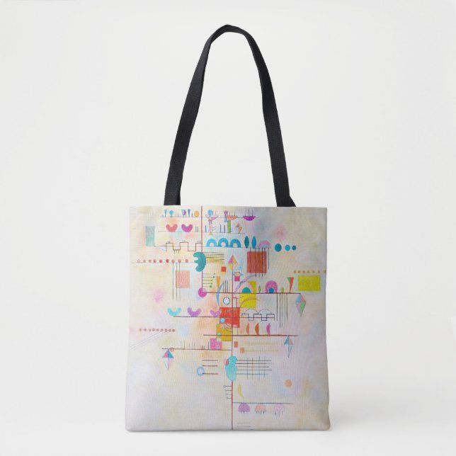 Bolsa Tote Acento Gentil, Wassily Kandinsky (Frente)