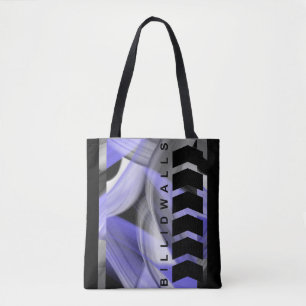 Bolsa Tote Acessórios de Moda Tendência Abstrato Lavanda Viol