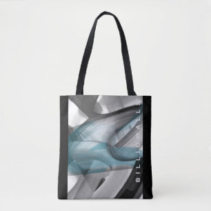Bolsa Tote Acessórios de Moda Tendência Abstrato Oceano Azul