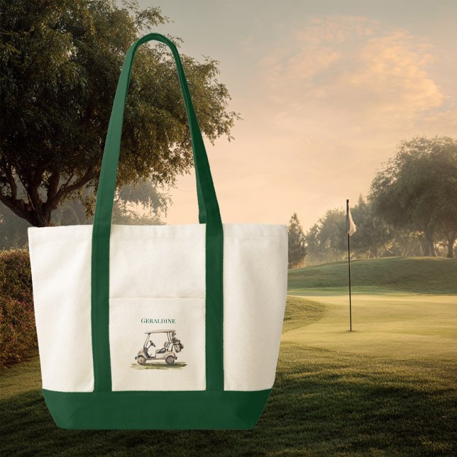 Bolsa Tote Acessorize de Golfe com Recorte Contraste (Golf lover tote bag)