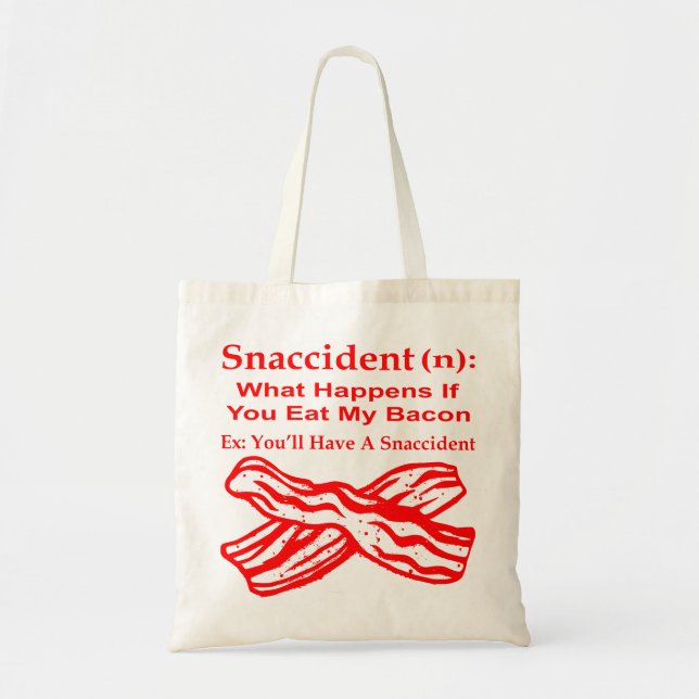 Bolsa Tote Acidente (N) O Que Acontece Se Comer O Meu Bacon # (Frente)