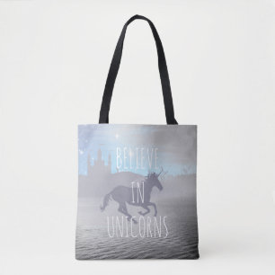 Bolsa Tote Acredite em Unicórnios Arte Caprichosa