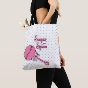 Bolsa Tote Açúcar e Bolinhas de especiarias