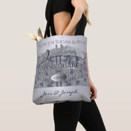 Bolsa Tote Açúcar e IronTote do Aniversário do Casamento de 6