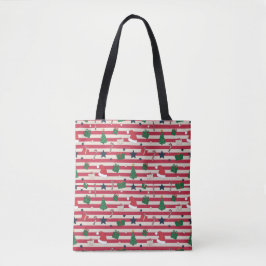 Bolsa Tote AD 001 - Padrão digital de Natal