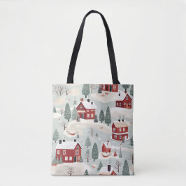 Bolsa Tote AD 002 - Padrão digital de Natal