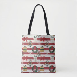 Bolsa Tote AD 004 - Padrão digital de Natal