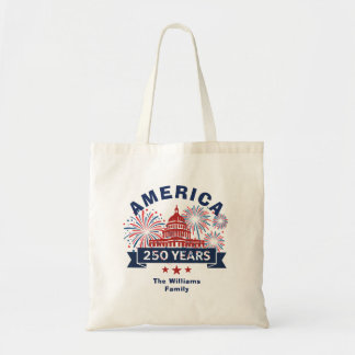 Bolsa Tote Add Family Name America 250 White House Fireworks