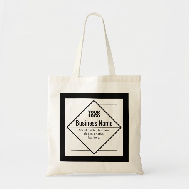 Bolsa Tote Add Your Logo Customizable Template (Frente)