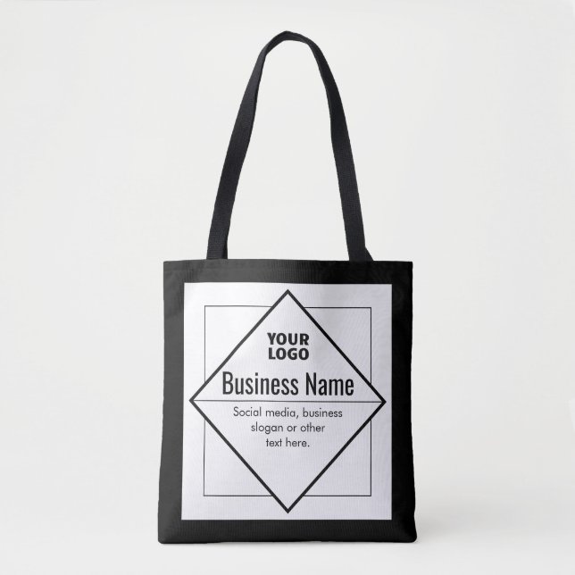 Bolsa Tote Add Your Logo Customizable Template (Frente)