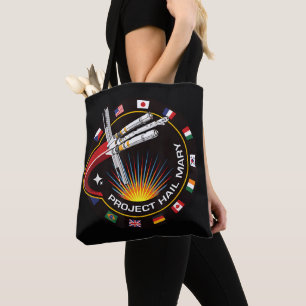 Bolsa Tote Adesivo de Missão Espacial
