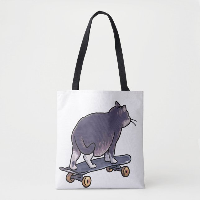 Bolsa Tote adeus ao skate (Frente)