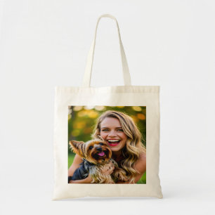 Bolsa Tote Adicionar Foto de Yorkshire Terrier Personalizar