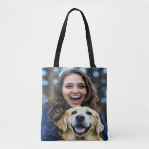 Bolsa Tote Adicionar Foto Personalizada do Labrador Retriever