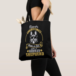 Bolsa Tote Adicionar Nome / Título Nunca Subestimar, com um G