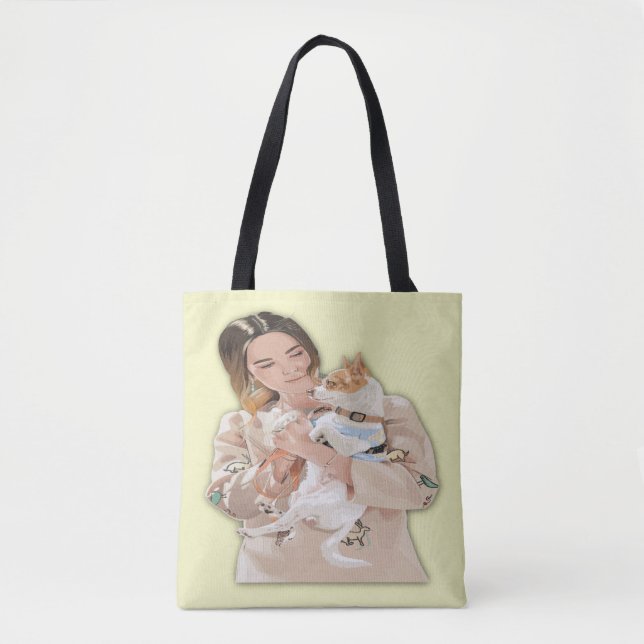 Bolsa Tote Adicionar personalização fotográfica (Frente)