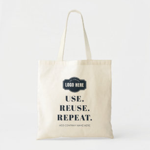 Bolsa Tote Adicionar Slogan de Logotipo de Empresa e Nome de