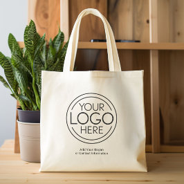 Bolsa Tote Adicione seu logotipo corporativo moderno minimali