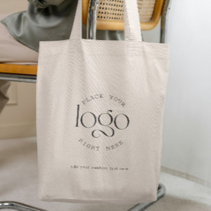 Bolsa Tote Adicione Seu Logotipo Sacola Branca Promocional de