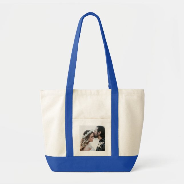 Bolsa Tote Adicione sua própria foto personalizada  (Frente)