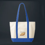 Bolsa Tote Adjarian Khachapuri<br><div class="desc">Adjarian Khachapuri is a traditional Georgian dish from the region of Adjara, located along the Black Sea coast of Georgia. It is a boat-shaped bread made from soft yeast dough, filled with melted cheese, and topped with a fresh egg yolk and a slice of butter. Before eating, the egg and...</div>