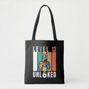 Bolsa Tote Adolescente Oficial Nível 13 Aniversário Desbloque