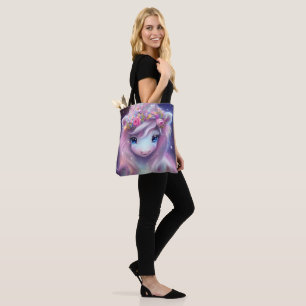 Bolsa Tote Adorable Baby Fantasy Unicorn