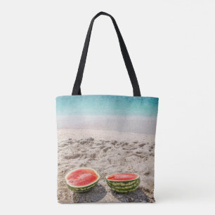 Bolsa Tote Adorable Beach Watermelon Personalizado