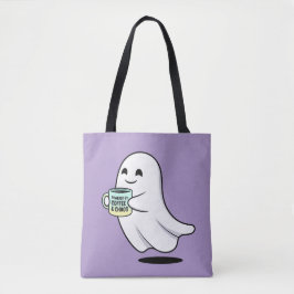 Bolsa Tote Adorable Ghost Cute Halloween Illustration