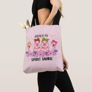 Bolsa Tote adoradores de bacon
