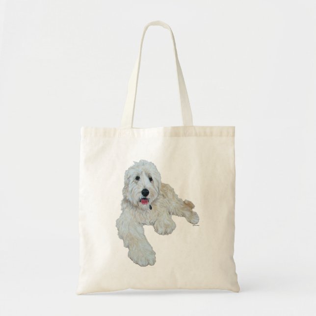 Bolsa Tote Adorável Goldendoodle (Frente)